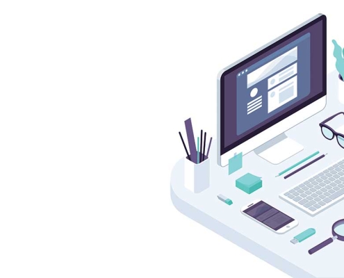 Modern, organized office workspace representing clarity and confidence through professional IT services