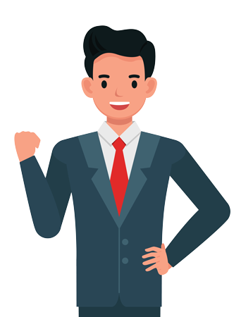 Illustration of a Louisville Geek team member providing cybersecurity services