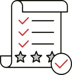 Icon representing regulatory compliance and security awareness training documentation