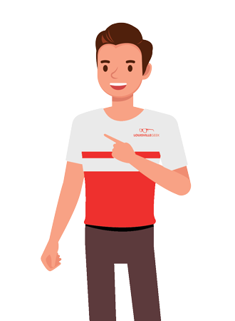 Illustration of an automation and AI engineer working with digital workflows, data, and intelligent systems