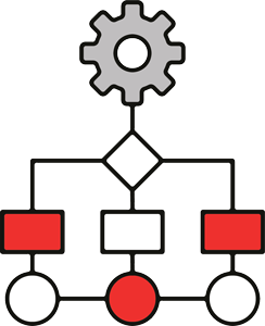 Icon representing Copilot strategy and AI integration into Microsoft 365 workflows