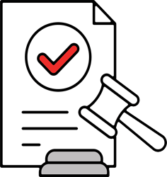 Icon representing regulatory compliance and accountability with audit-ready documentation