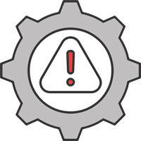 Shield with checkmark icon representing IT security, compliance, and risk mitigation