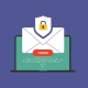 Illustration of AI-generated phishing emails using automation and machine learning to craft deceptive messages, highlighting cybersecurity threats, email scams, and fraud detection.