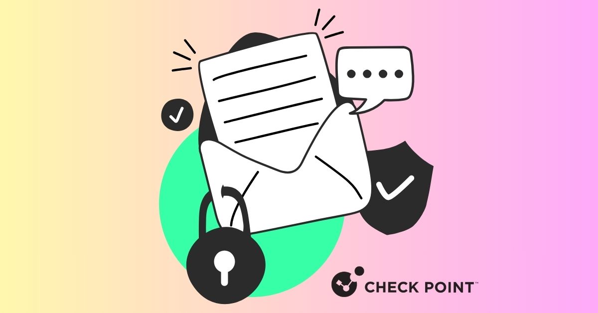 Check Point Harmony Email & Collaboration dashboard showing seamless email security and user-friendly quarantine management