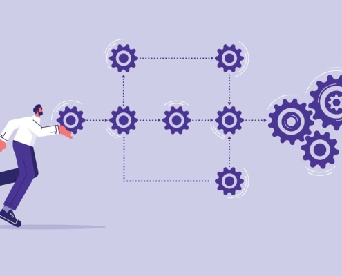 MSP team designing automated workflows for small businesses