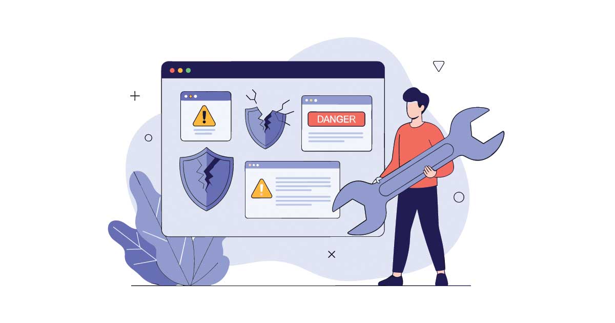IT professional reviewing phishing incident response steps on a computer