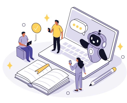 Business leaders using AI and automation to support strategic decisions and operations